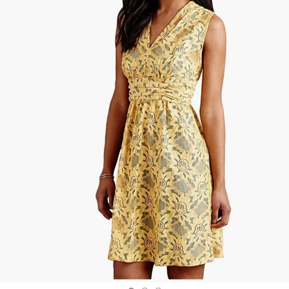 Plenty by Tracy Reese Niki Yellow Blue dress.